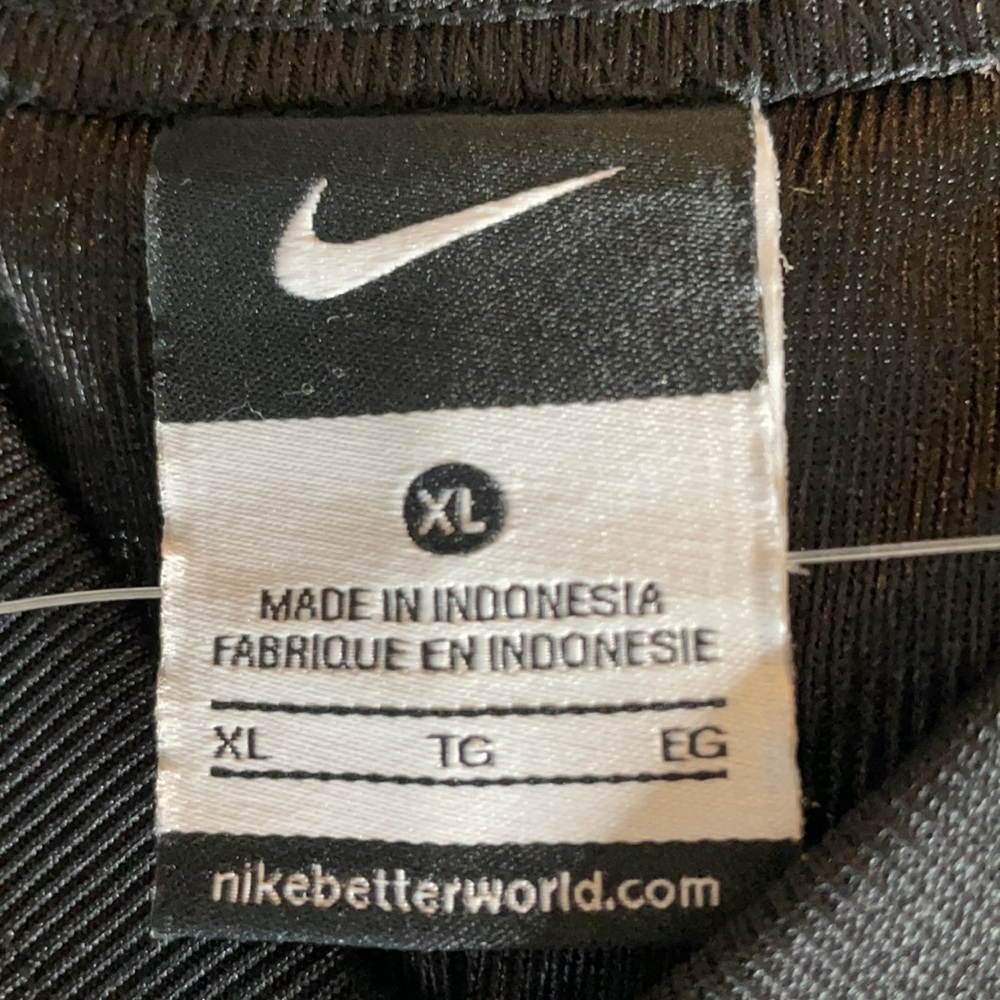 NIKE MEN'S PRACTICE JERSEY BLACK - Picture 6 of 6